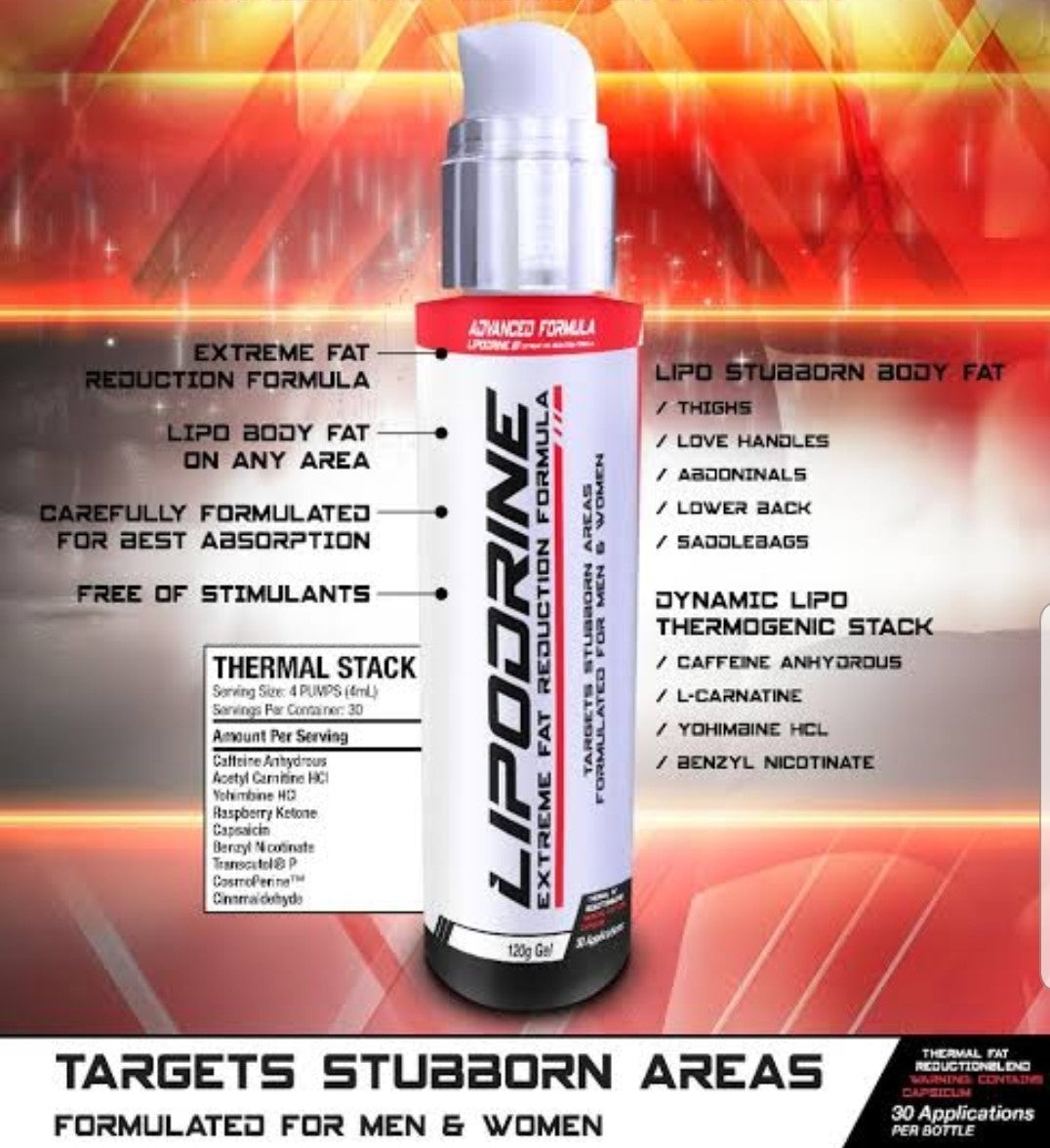 Lipodrine - Extreme Fat Reduction Formula (120g Gel)