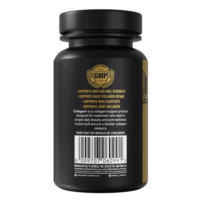 Collagen Renew bottle, side view