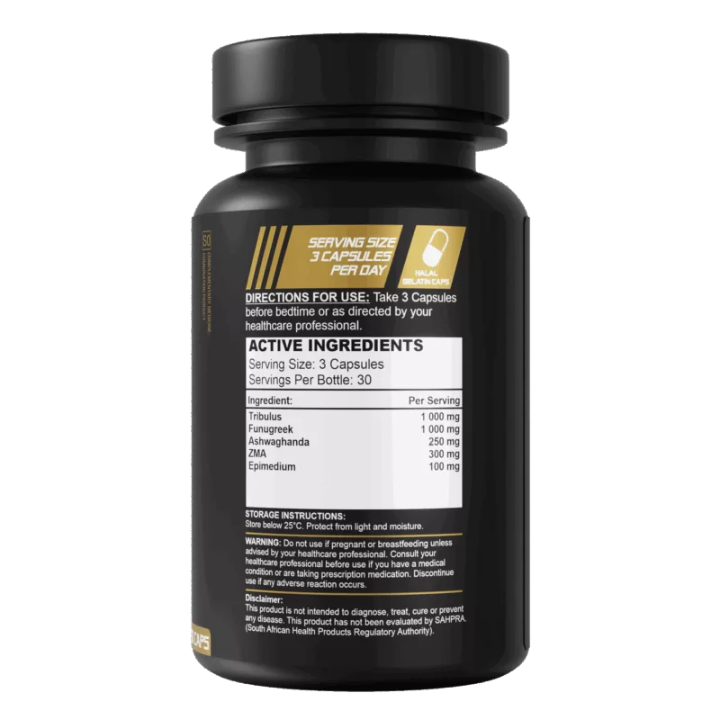 Testo Boost bottle, label view