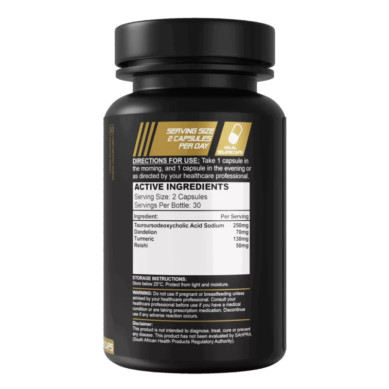 TUDCA Repair bottle, label view