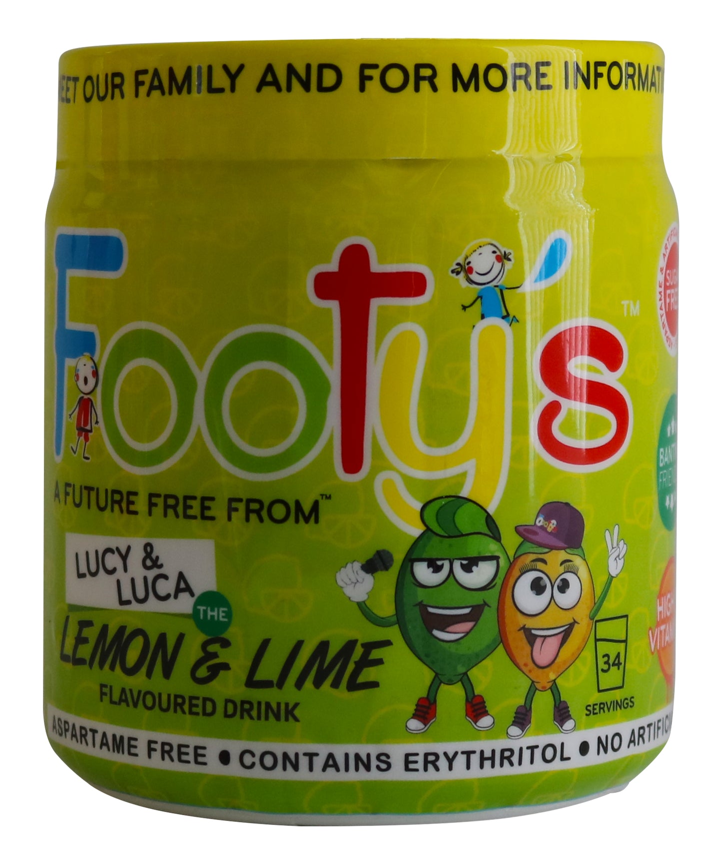 Footy's Powdered cool-drink Jar